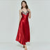 Mulheres Oversize Cetim V-Neck Camisola Longa Renda De Seda Lingerie Sexy Camisola Pijamas Robe Vestido Babydoll Roupa Interior