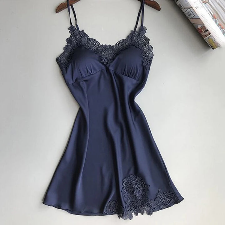 Mulheres Sexy Seda Vestir Babydoll Renda Lingerie Cinto Banho Roupão Pijama Mulheres Sexy Pijama Roupões Femininos