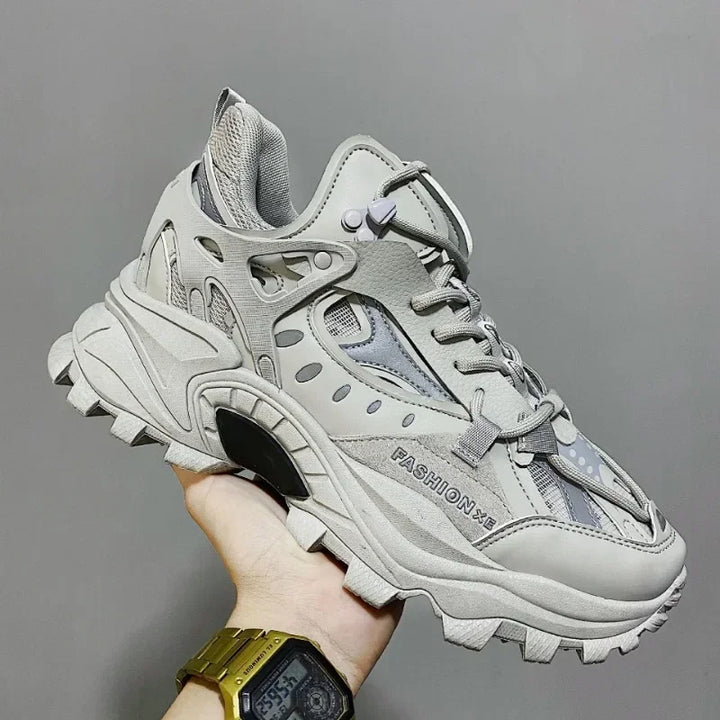 Sapatos Vulcanizados Tênis de Luxo Masculino Harajuku Chunky Tênis Outono Preto Calçados de Corrida Masculinos Alta Moda Zapatos Hombre
