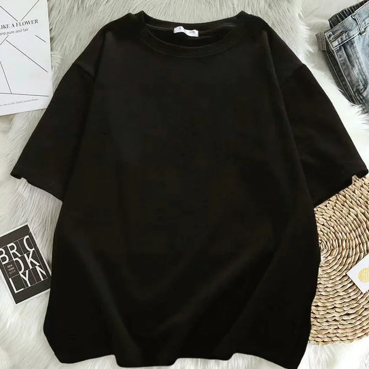 Camiseta feminina estampa urso grafite manga curta espaço grande camiseta solta estilo retrô harajuku casal camisa tops y2k