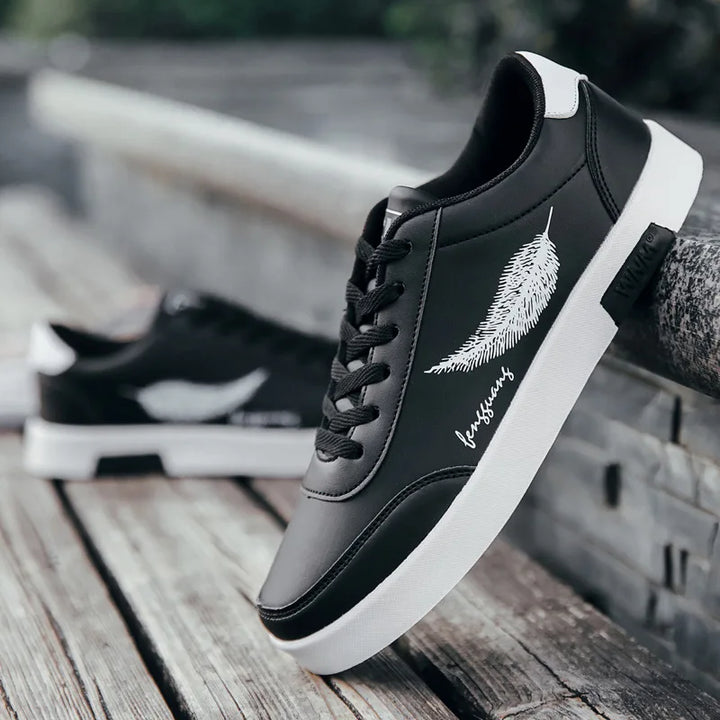 Sapatos esportivos brancos masculinos, sapatos casuais da moda, sapatos masculinos de couro, confortáveis, resistentes, tênis casuais masculinos, Zapatillas De Hombre
