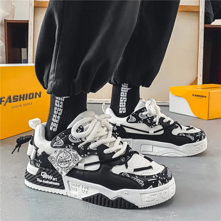 Tênis Vulcanize Designer de Moda Sapatos Casuais para Homens Sapatos de Caminhada Confortáveis ​​de Luxo Tendência Sapatos Versáteis para Skate