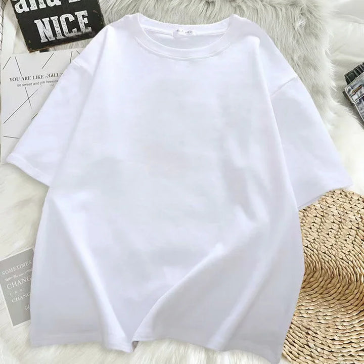 Camiseta feminina estampa urso grafite manga curta espaço grande camiseta solta estilo retrô harajuku casal camisa tops y2k