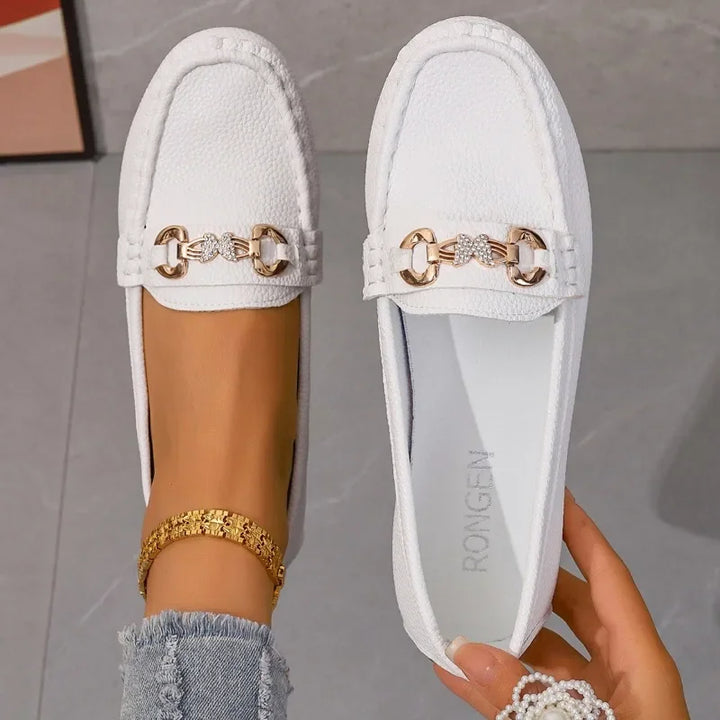 Sapatos femininos casuais slip on Mary Jane 2025 primavera outono nova moda bico redondo sola macia mocassins planos zapatos mujer