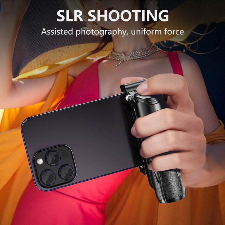 Suporte de tripé sem fio para selfie, suporte remoto Bluetooth dobrável para telefone de mesa com chaveiro para fotos com celular Tiktok