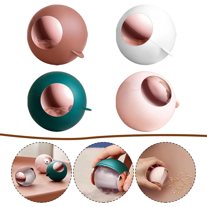 Rolo de remoção de fiapos lavável, bola redonda portátil, removedor de pelos, ferramentas de limpeza para roupas