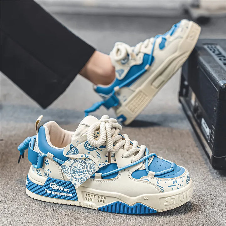 Tênis Vulcanize Designer de Moda Sapatos Casuais para Homens Sapatos de Caminhada Confortáveis ​​de Luxo Tendência Sapatos Versáteis para Skate
