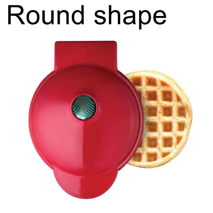 Máquina elétrica para fazer mini waffles 110V e 220V, utensílio de cozinha para crianças, panela de sobremesa para café da manhã, ovos fritos pequenos
