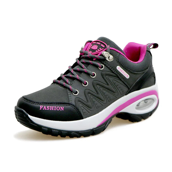 Sapatos esportivos femininos, tênis plataforma, moda para caminhadas ao ar livre, calçados casuais antiderrapantes, tênis de corrida de cano baixo, calçados femininos