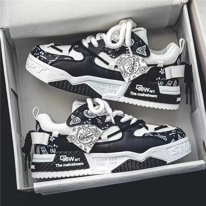 Tênis Vulcanize Designer de Moda Sapatos Casuais para Homens Sapatos de Caminhada Confortáveis ​​de Luxo Tendência Sapatos Versáteis para Skate