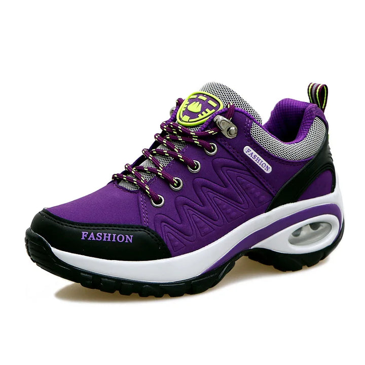 Sapatos esportivos femininos, tênis plataforma, moda para caminhadas ao ar livre, calçados casuais antiderrapantes, tênis de corrida de cano baixo, calçados femininos