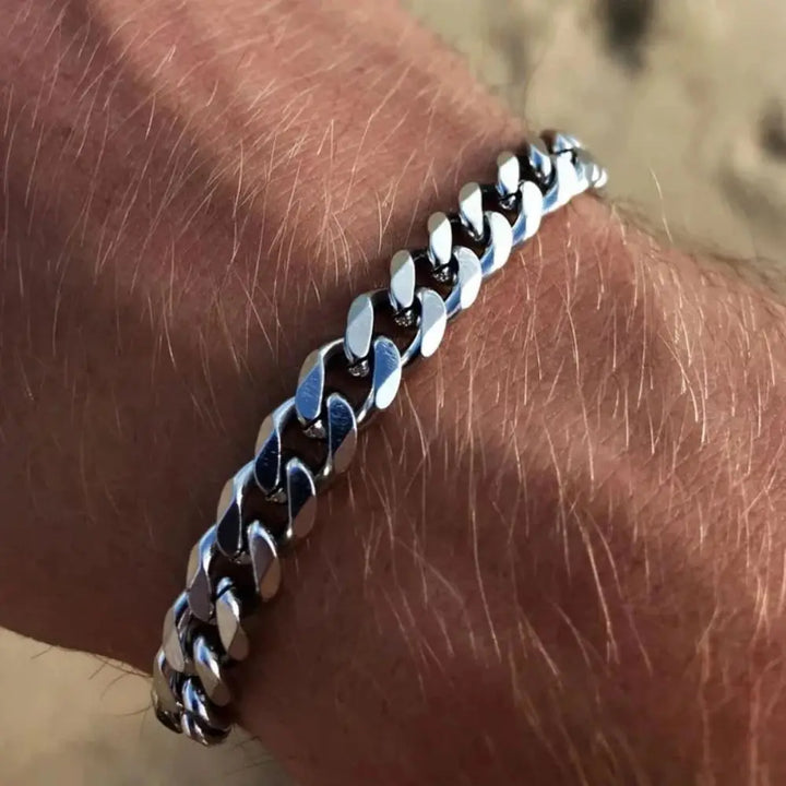 Wannee Nova Moda Cubana Corrente Homens Pulseira Clássica Aço Inoxidável 3 5 7mm Largura Corrente Pulseira Para Homens Mulheres Jóias Festa Presente