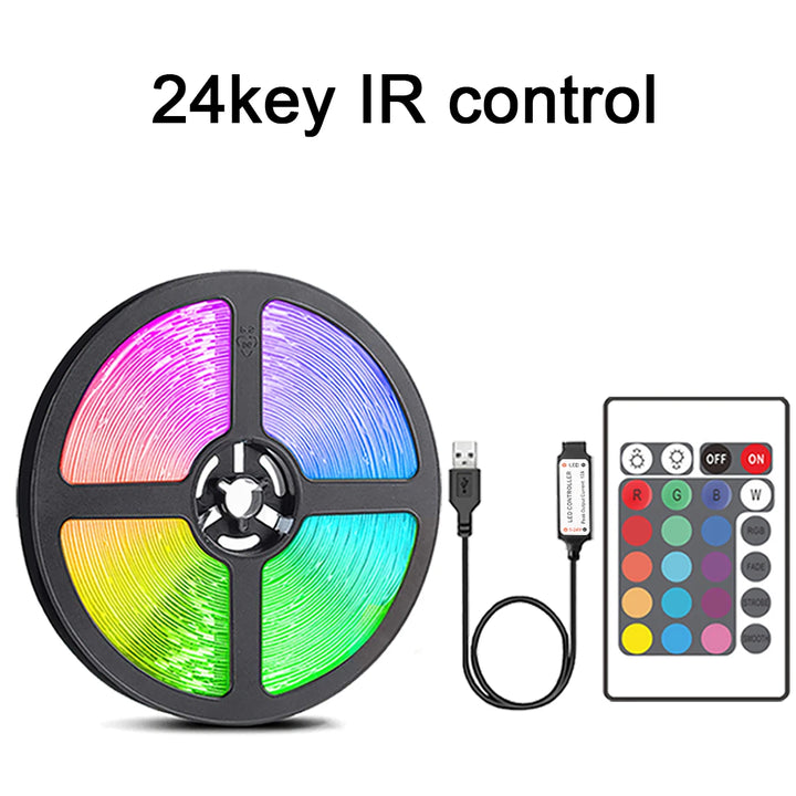 10m 20m LED Strip Lights com 44 teclas de controle remoto RGB Fita LED Parede Sala para casa Quarto Festa Decoração TV Backlight