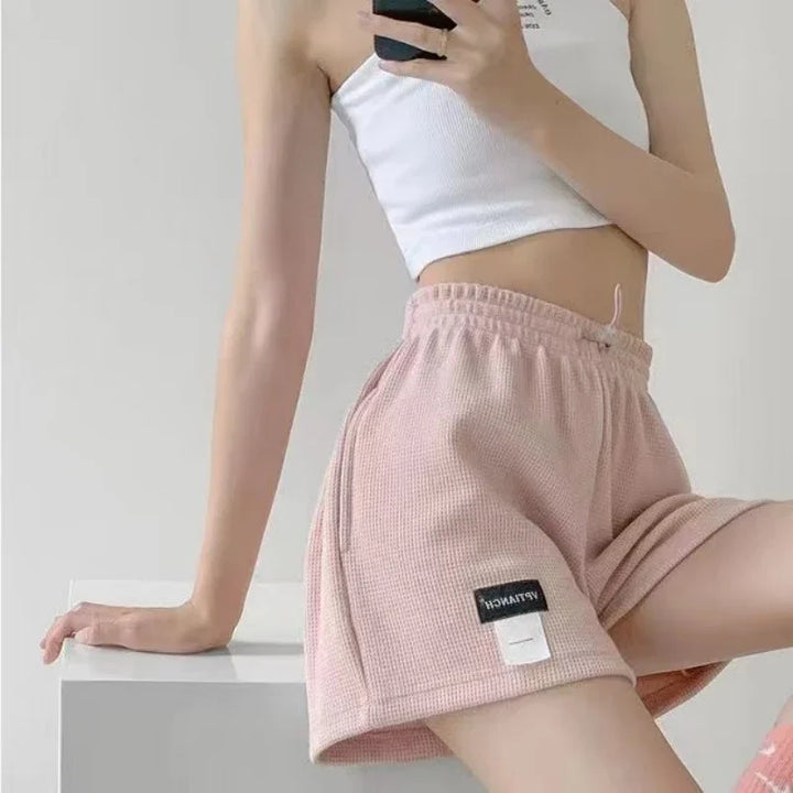 Calcinha feminina elástica com cadarço e cordão, calcinha esportiva curta para meninas, calça reta, roupa íntima feminina