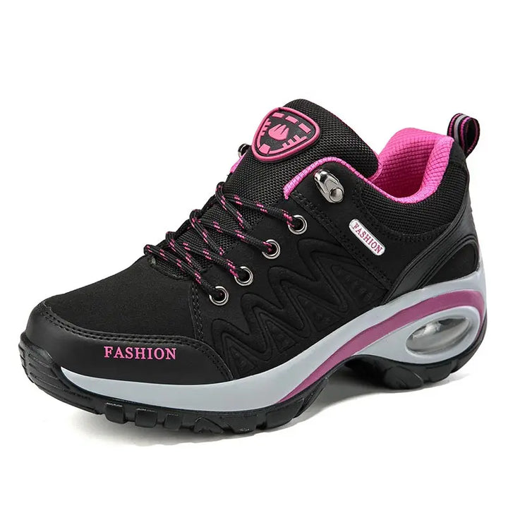 Sapatos esportivos femininos, tênis plataforma, moda para caminhadas ao ar livre, calçados casuais antiderrapantes, tênis de corrida de cano baixo, calçados femininos