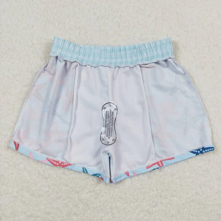 Atacado Bebê Menino Verão Estrelas Listras Roupas Maiô Crianças Swimwear Infantil 4 de Julho Calções de Banho Shorts