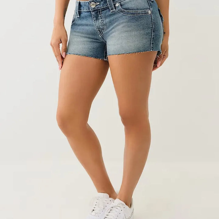 Y2k Sexy Women Pencil Leggings Jeans American Retro Trend Harajuku Hip Hop Pocket Embroidered Slim Jeans Low Waist Denim Shorts