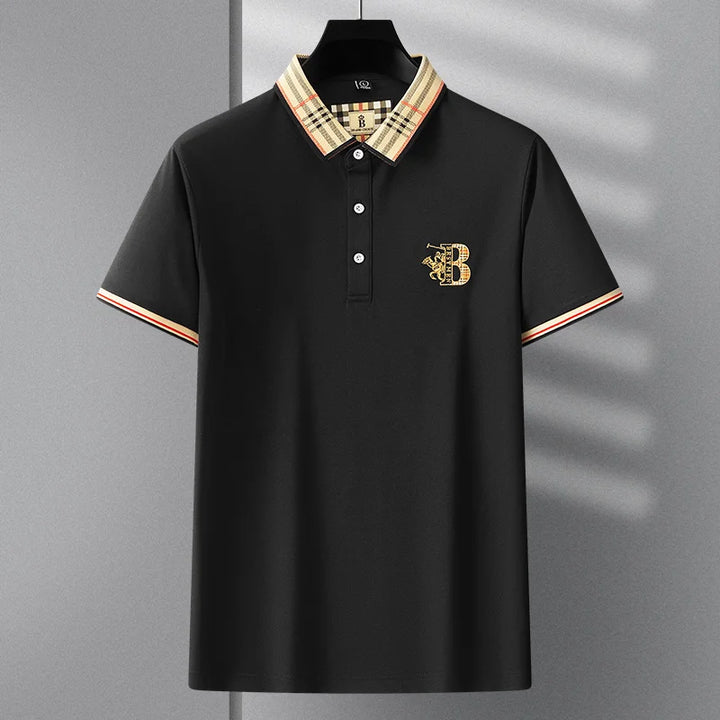 Zhudi Cotton Fashion T-shirt Coo lConfortável Respirável Business Casual Shirt Francês Masculino POLO Designer de alta qualidade LOGOTIPO personalizado