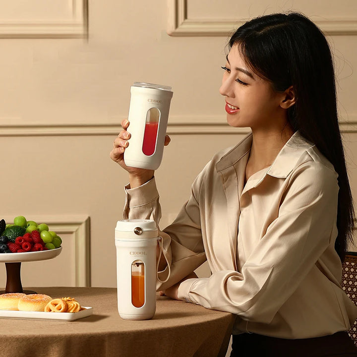 Liquidificador elétrico portátil de frutas Z30 USB com carregamento de 350 ml, pequeno, multifuncional, para casa, suco de frutas e vegetais, copo