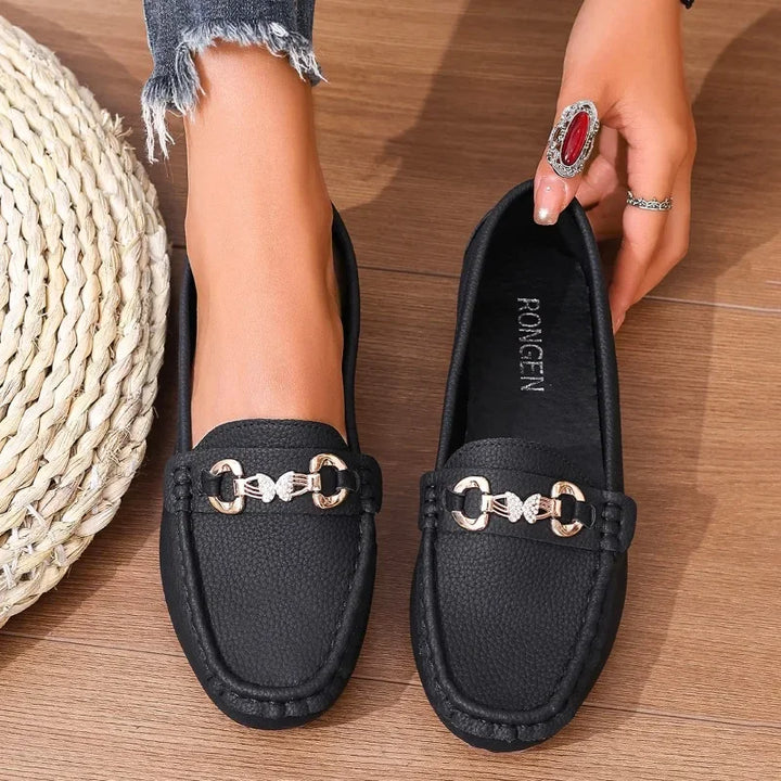 Sapatos femininos casuais slip on Mary Jane 2025 primavera outono nova moda bico redondo sola macia mocassins planos zapatos mujer