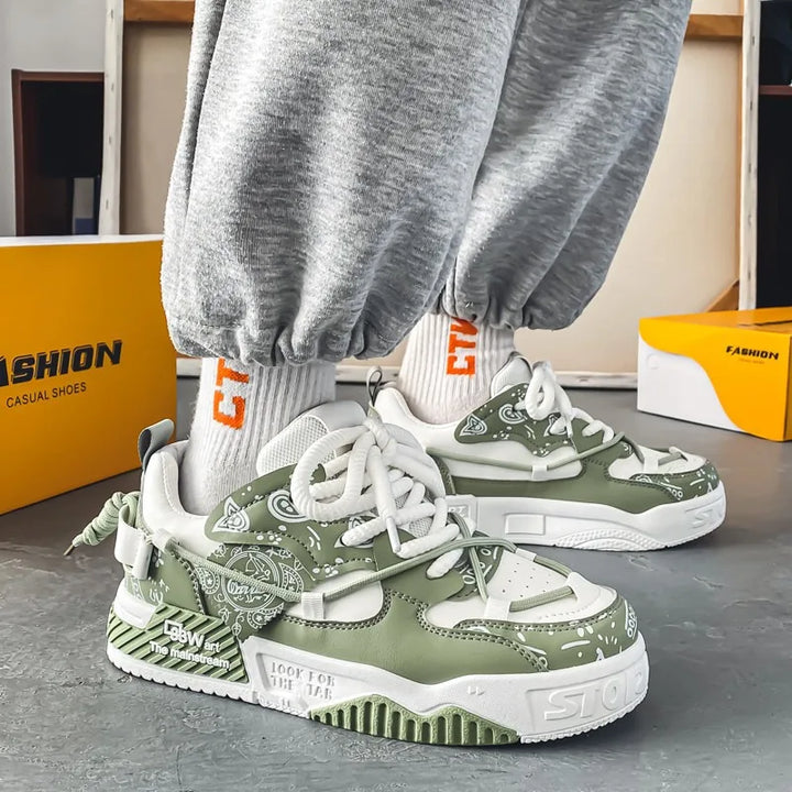 Tênis Vulcanize Designer de Moda Sapatos Casuais para Homens Sapatos de Caminhada Confortáveis ​​de Luxo Tendência Sapatos Versáteis para Skate