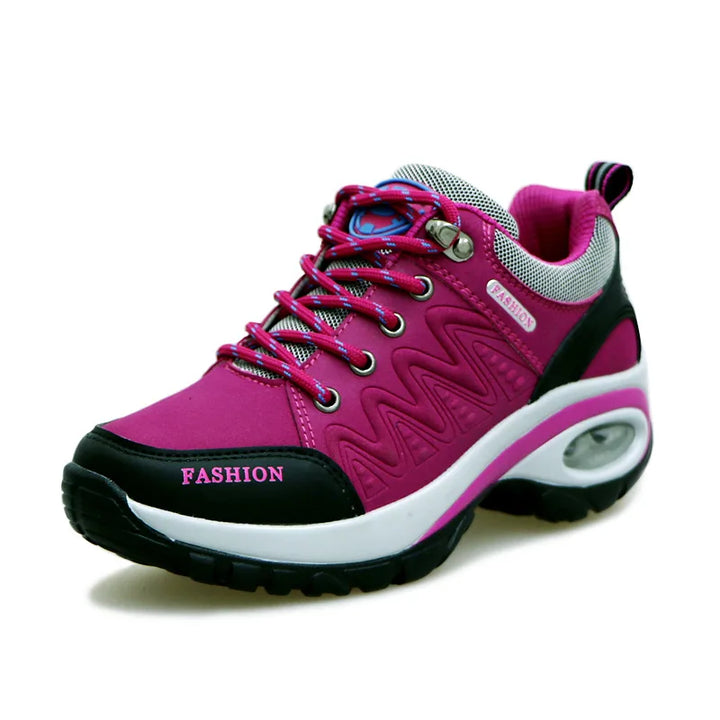 Sapatos esportivos femininos, tênis plataforma, moda para caminhadas ao ar livre, calçados casuais antiderrapantes, tênis de corrida de cano baixo, calçados femininos