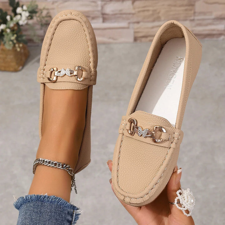 Sapatos femininos casuais slip on Mary Jane 2025 primavera outono nova moda bico redondo sola macia mocassins planos zapatos mujer