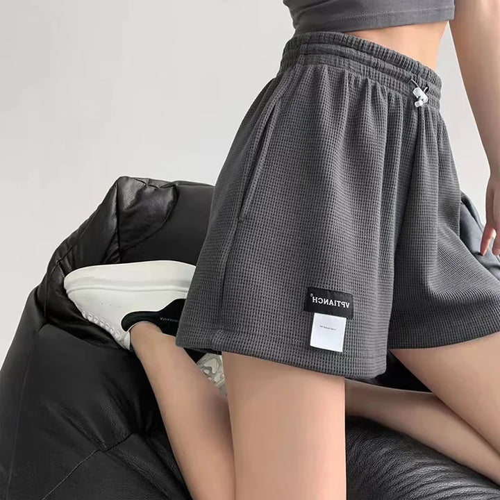 Calcinha feminina elástica com cadarço e cordão, calcinha esportiva curta para meninas, calça reta, roupa íntima feminina