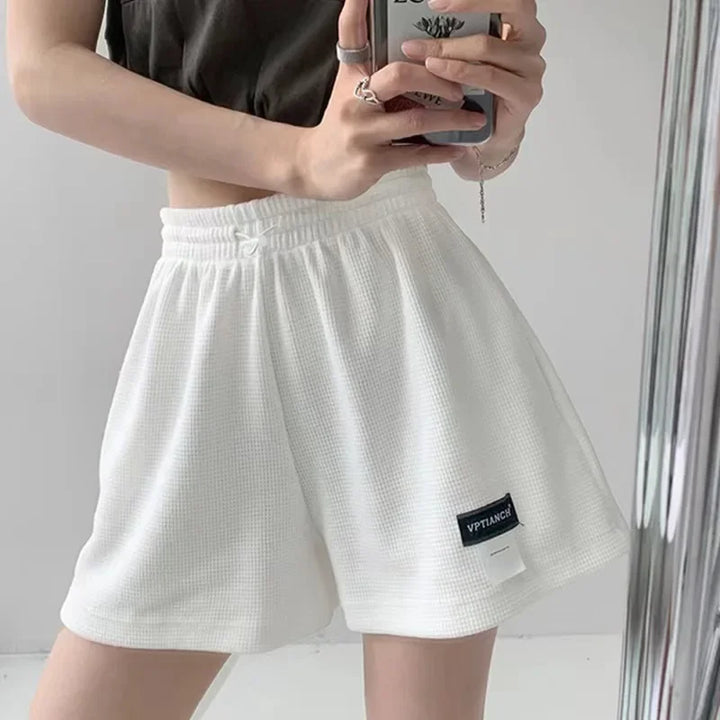 Calcinha feminina elástica com cadarço e cordão, calcinha esportiva curta para meninas, calça reta, roupa íntima feminina